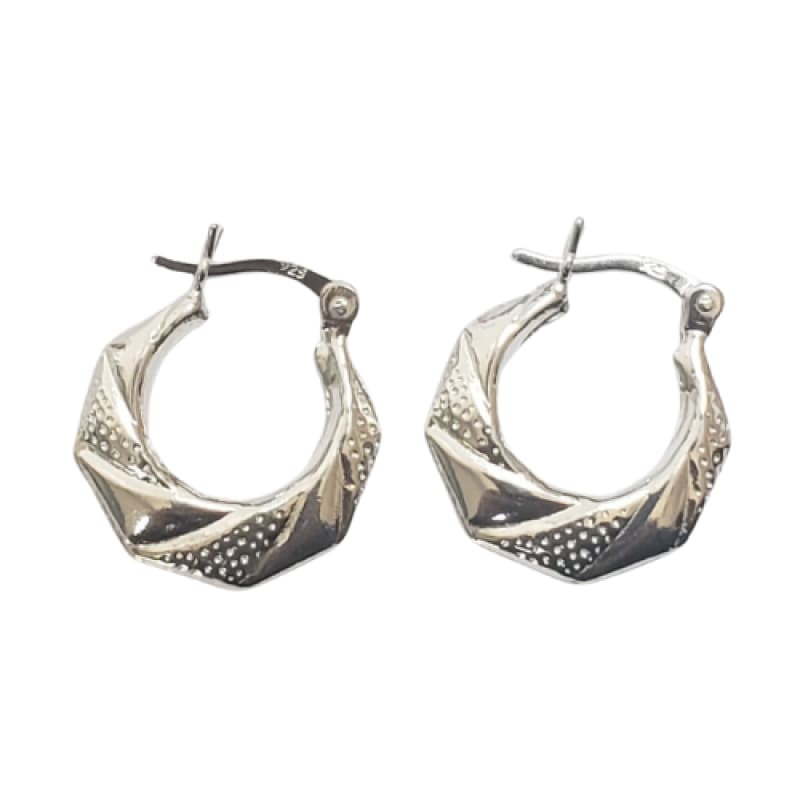 Aros diseño en líneas plata 925 - Metalli - Default Title - Perfumisimo